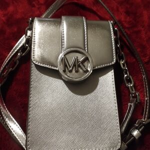 Michael Kors Silver Crossbody Bag